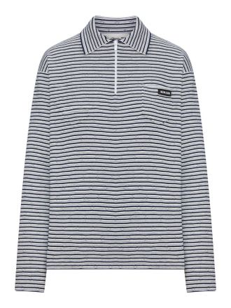 Miu Miu COTTON, CASHMERE AND SILK POLO SHIRT - Miu Miu - Woman