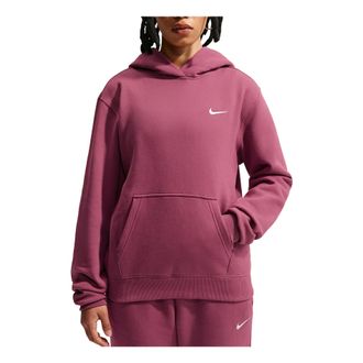 Nike (WMNS) Nike Studio Fleece Medium Weight Hoodie Pink Smoke IR8301-654