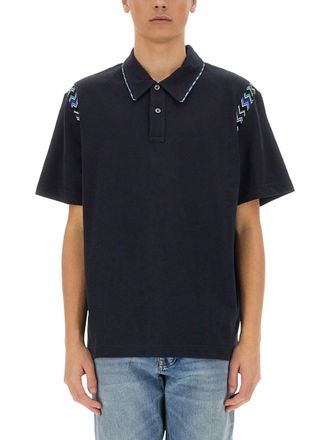 Missoni Polo Shirt With Zig Zag Embroidery