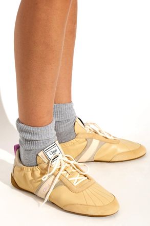 Chlo&eacute; Kick Sports Shoes, Womens, Beige