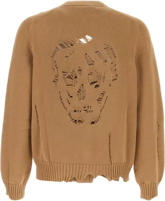 Alexander McQueen Toffee Exterior: Cotton Maglieria Sweater