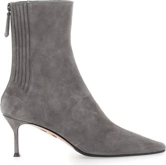 Aquazzura Schoenen, Dames, Grijs, 37 1/2 EU, Su&egrave;de, Saint Honore Enkellaarsjes