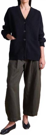 Apiece Apart Medina Cardigan With Scarf In Black