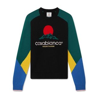 Casablanca Maglia - Heren - Ronde hals truien - Zwart - S - Truien & Vesten