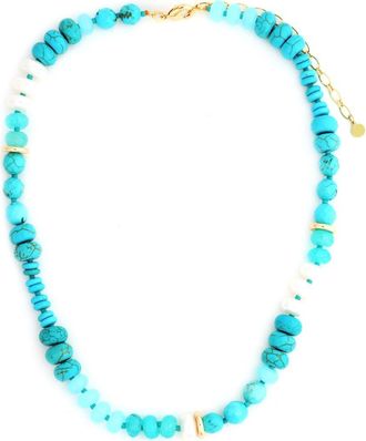 Panacea Turquoise Stone Strand Necklace at Nordstrom