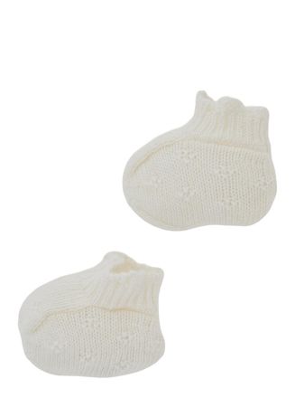 Nan&aacute;n Cashmere Blend Knit Slipper - White