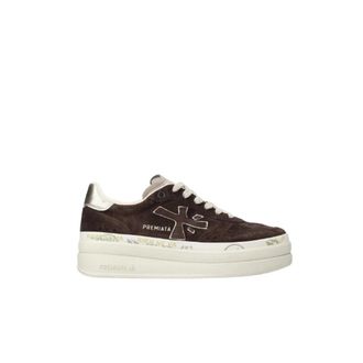 Premiata Sneakers, female, Brown, 6 UK, Brown Trainers with Double-Layer Platform