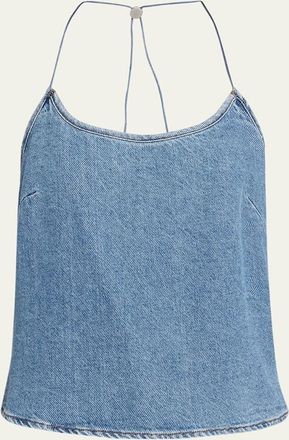 Still Here Toggle Halter Tank Top