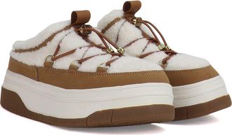 Pajar Jules Waterproof Platform Sneaker Mule in Tan at Nordstrom, Size 7.5