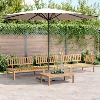 vidaXL Set De Sof&aacute;s De Palets De Jard&iacute;n 4 Pzas Madera Maciza De Acacia Vidaxl