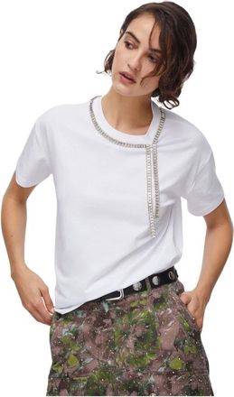 Liu Jo Tops, Dames, Wit, S, Katoen, Ca 6167-Js 088 T-shirt