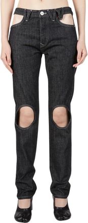 Vivienne Westwood Rechte spijkerbroek - Dames - Regular Fit Jeans - Zwart - W26 - Katoen - Jeans