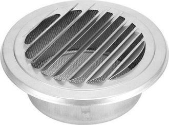OEM Cubierta De Conducto De Ventilaci&oacute;n Con Rejilla Plana, Campana Extractora De Acero Inoxidable 304, Di&aacute;metro 125 Mm, Resistente Al Viento Y A Los Insec