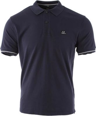 C.P. Company Tacting Piquet Polo - Heren - Polos - Blauw - S - Katoen - Tops