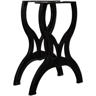 vidaXL Dining Table Legs 2 pcs X-Frame Cast Iron Vidaxl