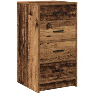 vidaXL Vidaxl - Sideboard with Drawer Old wood 40 x 41 x 75 cm Engineered wood