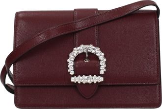 Jimmy Choo London Red Leather Crossbody Womens Bag