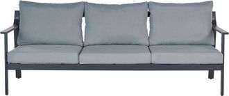Beliani Garden Sofa 3 Seater KIATO Metal Dark Grey