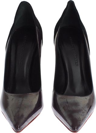 Cedric Charlier Womens Cdric Pumps High Heels - Black Leather - Size EU 36