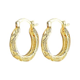 Generic Elegant Silver Hoop Earrings For Women, Hoops Earrings For Women Gold Plated Hoop Earring Versatile Hoops Hypoallergenic Piercing Dainty Earring Stack