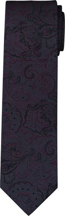 Olymp Krawatte OLYMP, Herren, aubergine, Web, Seide, Krawatten Krawatte, reine Seide, modisches Muster, 6,5 cm