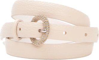 Orciani Bianca Riem - Dames - Riemen - Wit - 80 CM - Leer - Accessoires