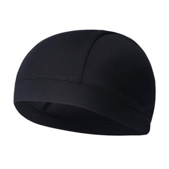 WINOMO Skull Cap, Quick Dry Cycling Caps, Moisture Wicking Sports Breathable Cycling Cap Skull Cap Wave Cap Half Helmet Ear Covers Helmet Beanie Sports Fan B