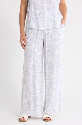 Splendid Tropical Wide Leg Pants in Sunny Print at Nordstrom Rack, Size X-Small