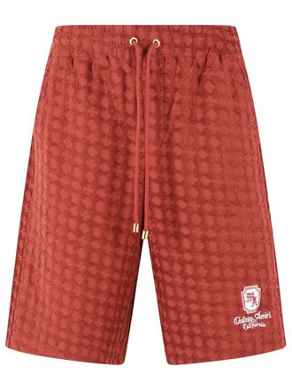 Amiri Brick Cotton Bermuda Shorts
