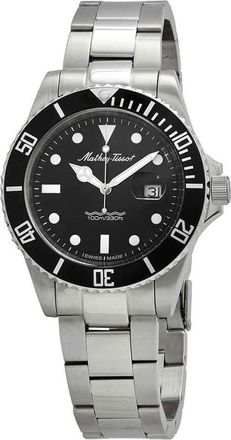 Mathey-Tissot Mathey Vintage Quartz Black Dial Mens Watch H9010AN