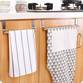 OEM Soporte Para Pa&ntilde;os De Cocina De Acero Inoxidable, 2 Piezas, Toallero De Acero Inoxidable Para Puerta De Armario, Soporte Para Toallas, 36 Cm