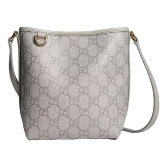 Gucci (WMNS) Gucci GG Emblem Nano Bucket Bag Grey 847090-FAEUD-1425