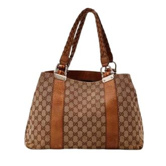 Gucci Pre-owned Tote Bags, female, Brown, Size: ONE SIZE Pre-owned Tote Bag Bambou