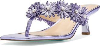 Blue by Betsey Johnson Lesli Womens Sandals Purple : 6.5 M, Synthetic