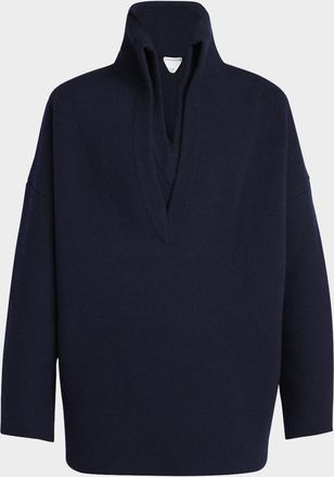 Bottega Veneta Men & apos;s Compact Wool Double V-Neck Sweater