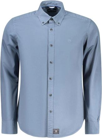 North Sails Katoenen Relaxed Fit Longsleeve Shirt - Heren - Casual Overhemden - Blauw - S - Katoen - Overhemden