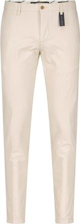 Alberto Slim-Fit Business Chino Broek - Heren - Slim Fit Broeken - Beige - W33 L32 - Katoen - Broeken