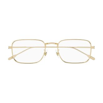 Montblanc Rectangle Metal Frame Eyeglasses - Gold