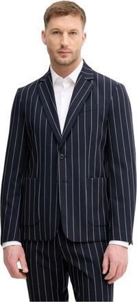 Benetton Blazer in stretch viscose blend - Heren - Pakken - Blauw - Maat: XL Viscose