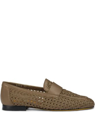 Doucal's leather loafers - Brown