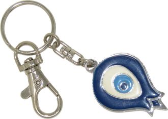 Generic N92 - Metal Lucky Evil Eye Nazar Boncuk Keyring/Hanger for Protection & Good Luck Handmade by Jeannieparnell