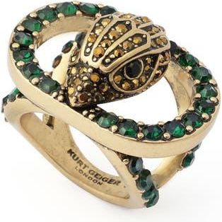 Kurt Geiger Chelsea Eagle Cutout Ring in Green at Nordstrom, Size 8