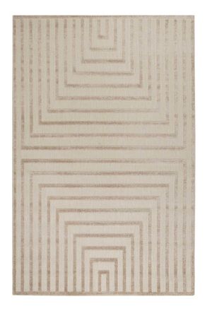 Esprit Alfombra interior/exterior con relieve beige 133x200