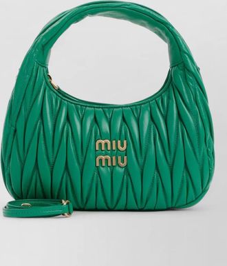 Miu Miu small matelass&eacute; lamb leather shoulder bag