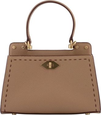 Pourchet Tassen, Dames, Beige, ONE Size, Leer, Trianon Bicolore