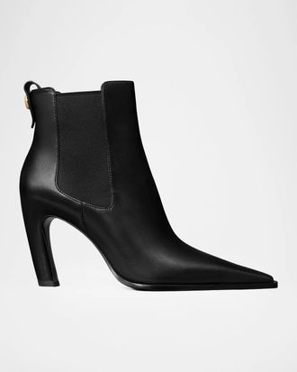 Tory Burch 85mm Romy Leather Chelsea Booties