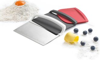 K&uuml;chenprofi Scraper 3 Pc Set Dough Cutter, Curved Edge And Flat Edge Scraper in Multicolored at Nordstrom