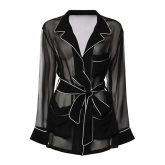 Dolce & Gabbana Shirts, female, Black, Size: XS Camicia