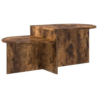 vidaXL Mesa De Caf&eacute; Roble Ahumado 100 X 50 X 40 Cm Vidaxl