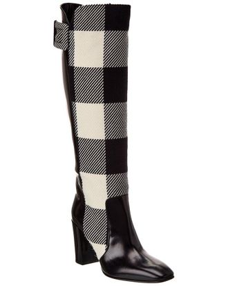 Roger Vivier Leather Knee-High Boot